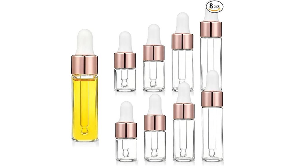 Mini Dropper Bottles: No‑Spill, Precise Serum Dosing 14 rose glass dropper bottles
