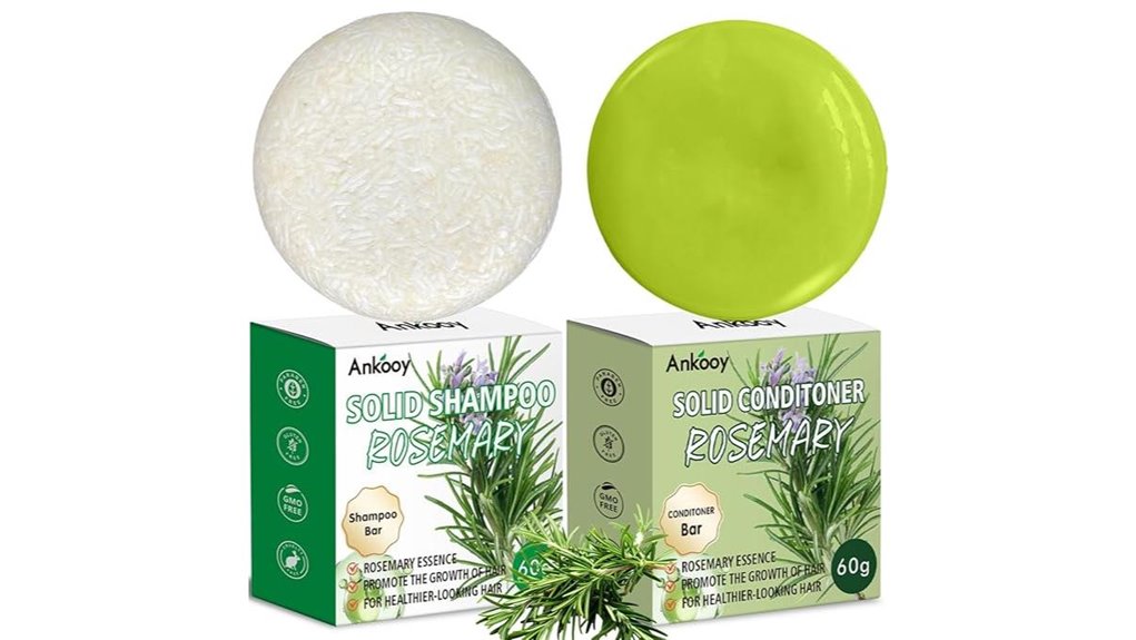 Solid Conditioner Bars Curly Hair Picks Perfect For Travel 11 rosemary shampoo conditioner pack