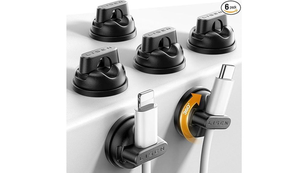 rotating magnetic cord holders