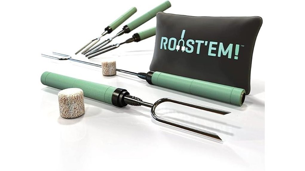 rotating marshmallow s mores skewers