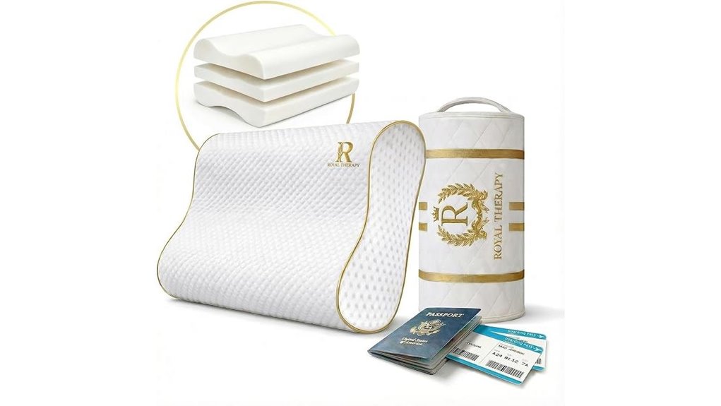 Travel Pillows for Side Sleepers: No Neck Strain 11 royal cervical memory foam