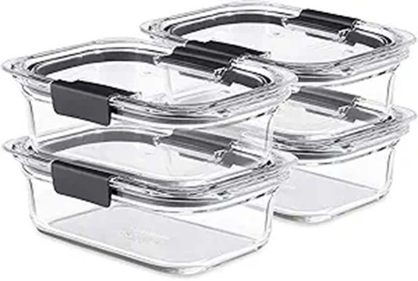 Glass Food Storage Containers Set for a Clever Kitchen 13 rubbermaid brilliance 3 2 cup pack