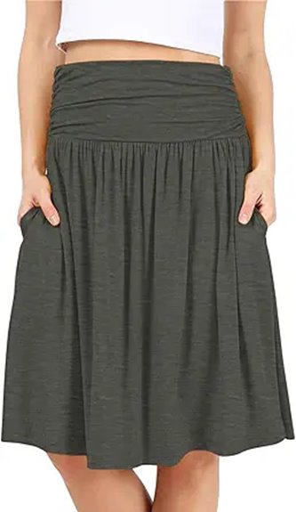 Travel Skirts With Hidden Pockets That Elevate Your Adventures 12 ruched midi skirt pockets