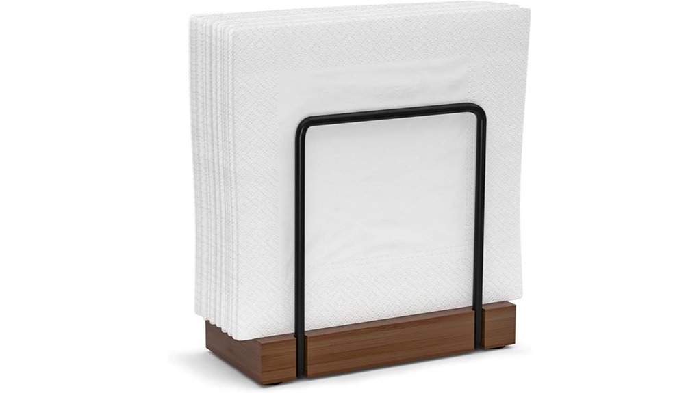 rustic bamboo napkin dispenser
