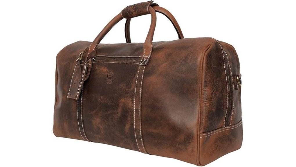 Top Leather Duffle Bags Worth a Trip 10 rustic leather duelling satchel