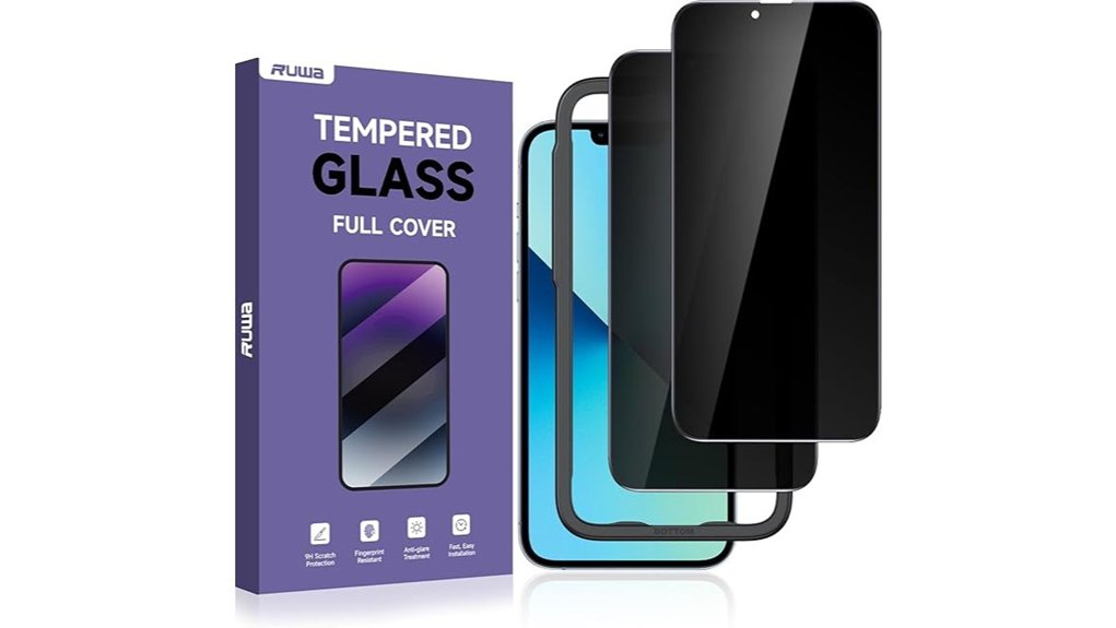 Best Privacy Screen Protectors (Anti‑Peep) for Phones 10 ruwa privacy protector 2 pack