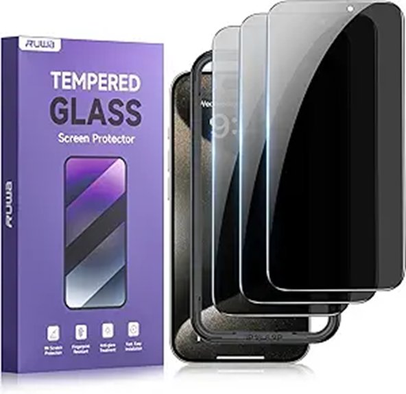 Best Privacy Screen Protectors (Anti‑Peep) for Phones 14 ruwa promax privacy pack