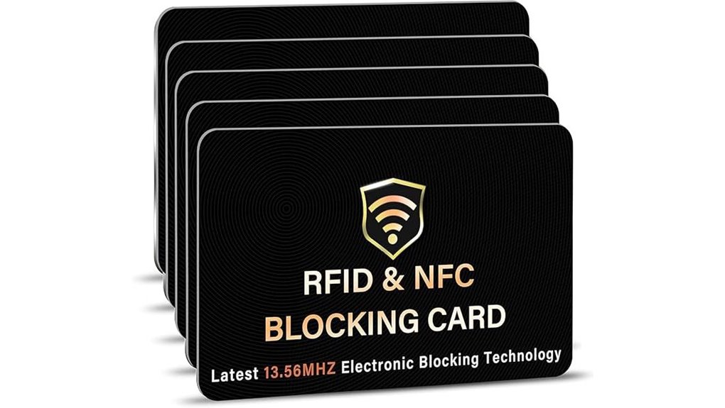 Best RFID Blocking Card (Wallet Insert) That Keeps Cards Safe 1 saitech black rfid 5 pack