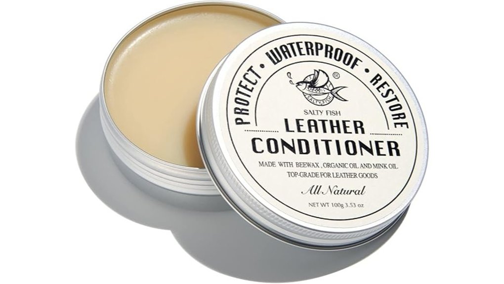Top Leather Conditioners (Travel Size) Your Passport Will Love 1 saltyfish all natural leather conditioner