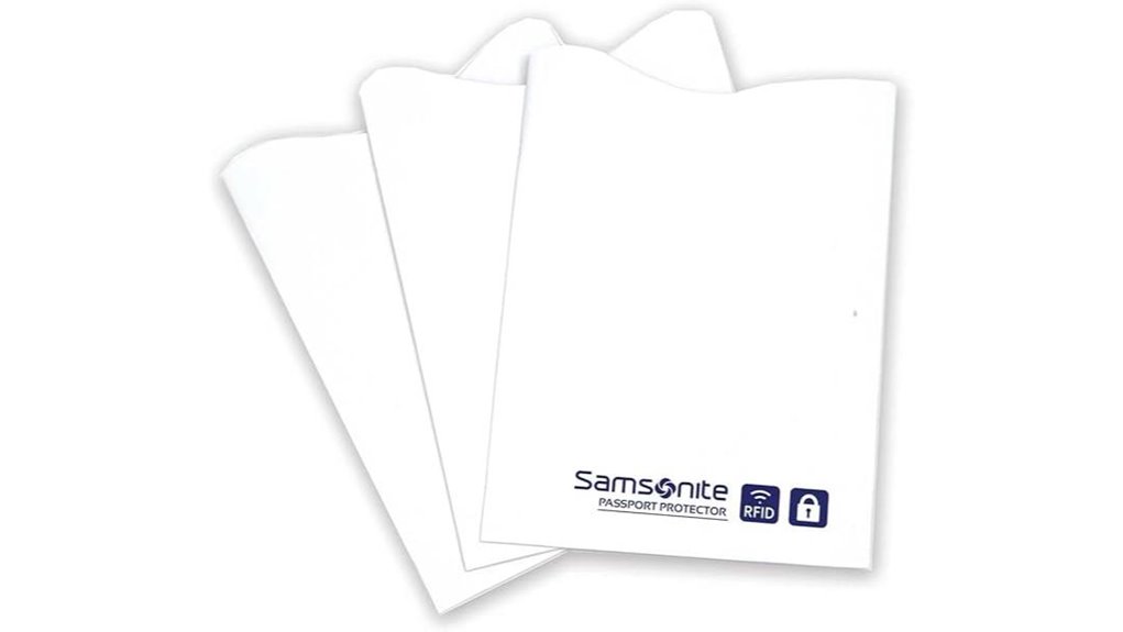 RFID Blocking Sleeves for Cards That Keep Your Wallet Safe 11 samsonite 3 pack white sleeves