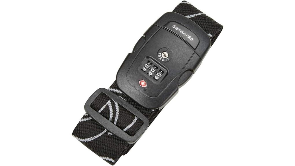 Top Luggage Straps with Combination Locks Worth the Cost 2 samsonite black combination strap