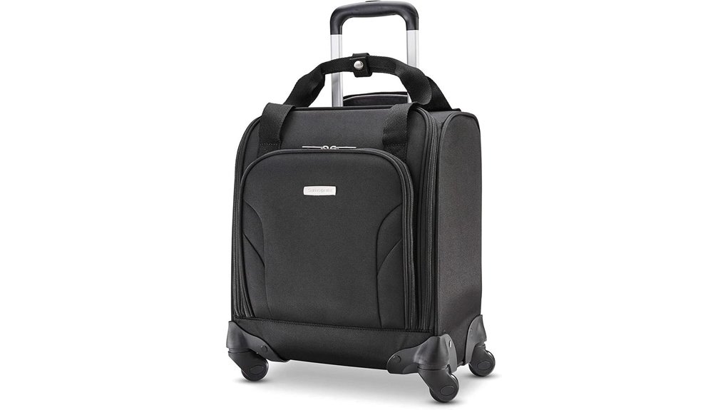 Underseat Bags with Quick-Access Tech: Security-Friendly Go-To 3 samsonite jet black usb spinner onesize