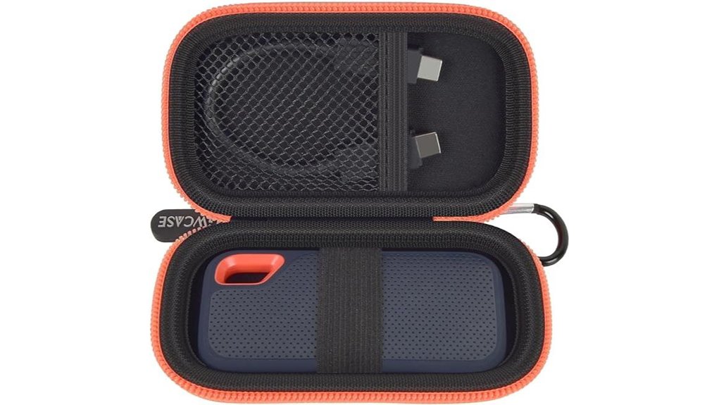 Hard Cases for Portable SSDs That Offer Crush Protection 4 sandisk ssd hardcase black orange