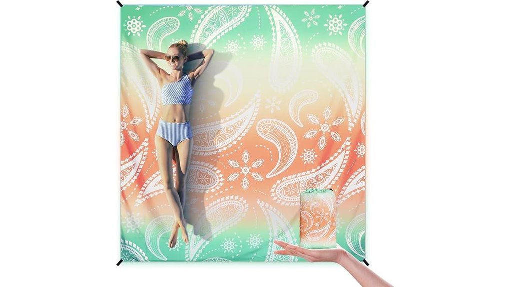sandproof staked beach mat