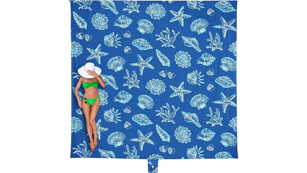 sandproof waterproof beach mat