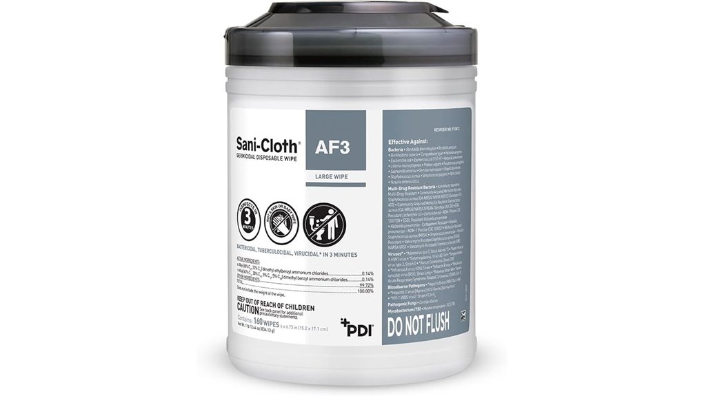 sani cloth 160 fragrance free wipes