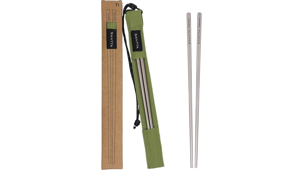 santta titanium green chopsticks