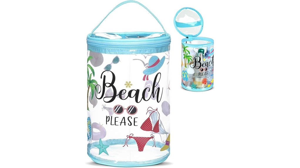Leak-Proof Reef‑Safe Sunscreen Storage Cases You’ll Love 6 sanwuta clear toiletry handle