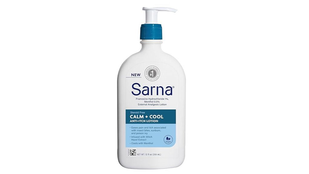 Travel Anti-Itch Products That Deliver Non‑Greasy Relief 8 sarna calm cool 12oz lotion