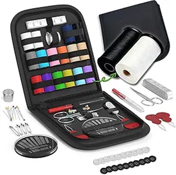 Travel Sewing Kits With Must‑Have Needles Inside 7 scissors needles thread included