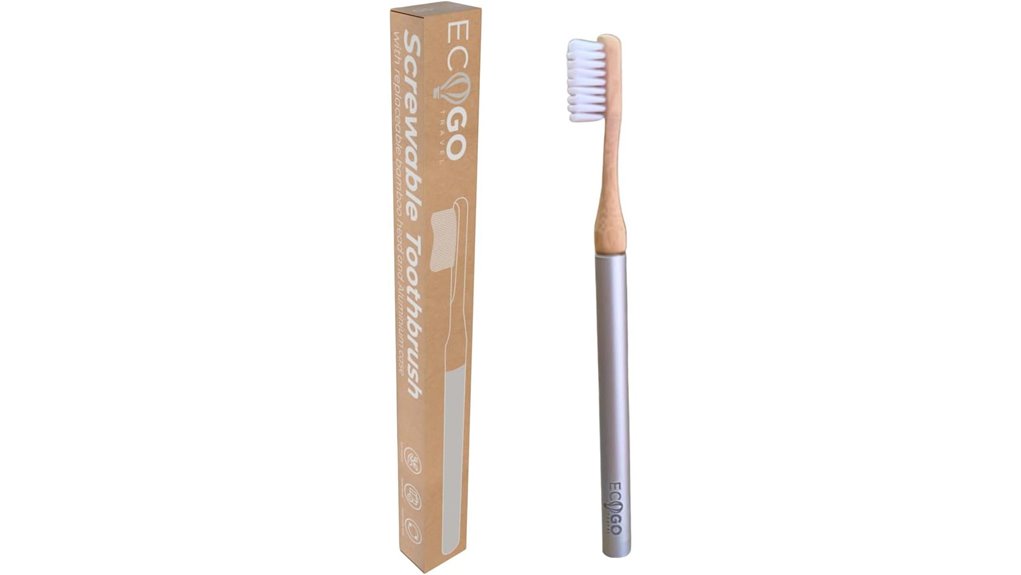 screwable bamboo aluminum brush