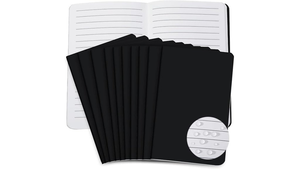 seajan 10 pack waterproof notebook
