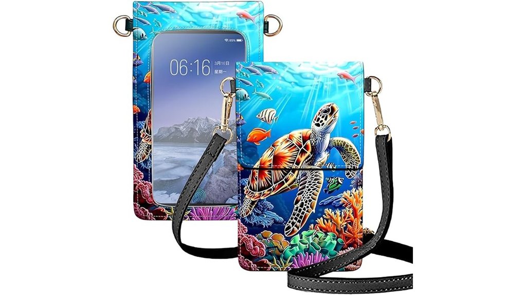 seaturtle rfid waterproof crossbody case