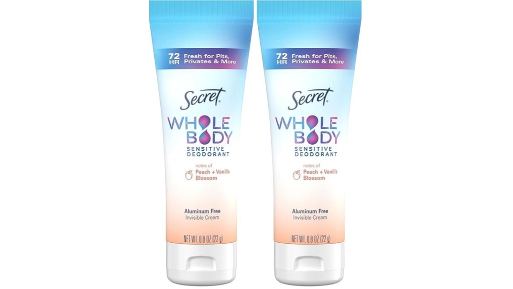 secret peach vanilla deodorant