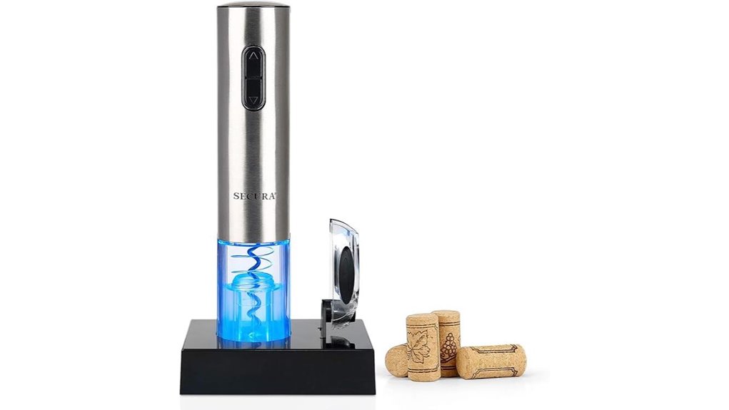 Best Electric Wine Opener That Makes Corks Pop Effortlessly 2 secura electric wine foilcutter
