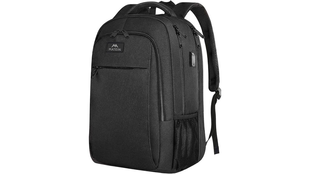 secure 17 inch usb backpack