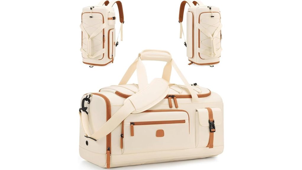 Carry‑On Duffels with Backpack Straps for Air Travel 10 secure multi use gym bag