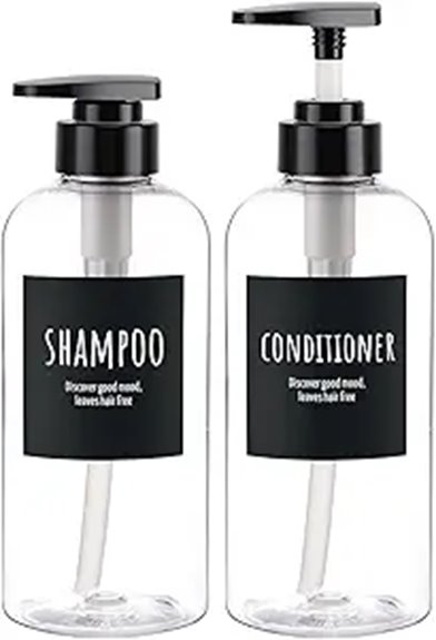 Top Clear Refillable Pump Bottles for Travel You Must Try 11 segbeauty 2 pack refillable shampoo
