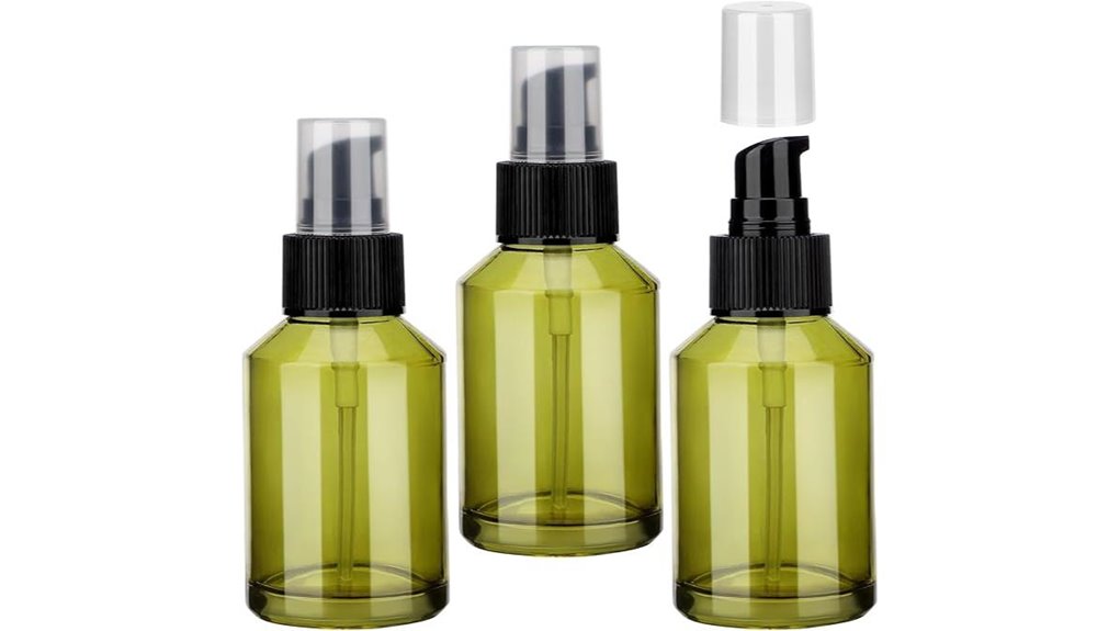 Leakproof Travel Pump Bottles (Lotion-Friendly) That Keep Your Essentials Safe 8 segbeauty 3 pack 2oz refills