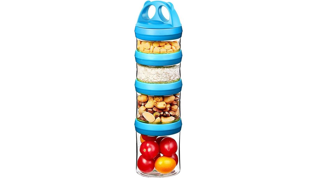 Best Leakproof Stackable Snack Containers for Day Tours 2 seleware airtight food jars