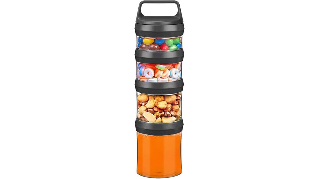 Stackable Snack Organizers That Keep Snacks Fresh On the Go 8 seleware bpa free stackable snack