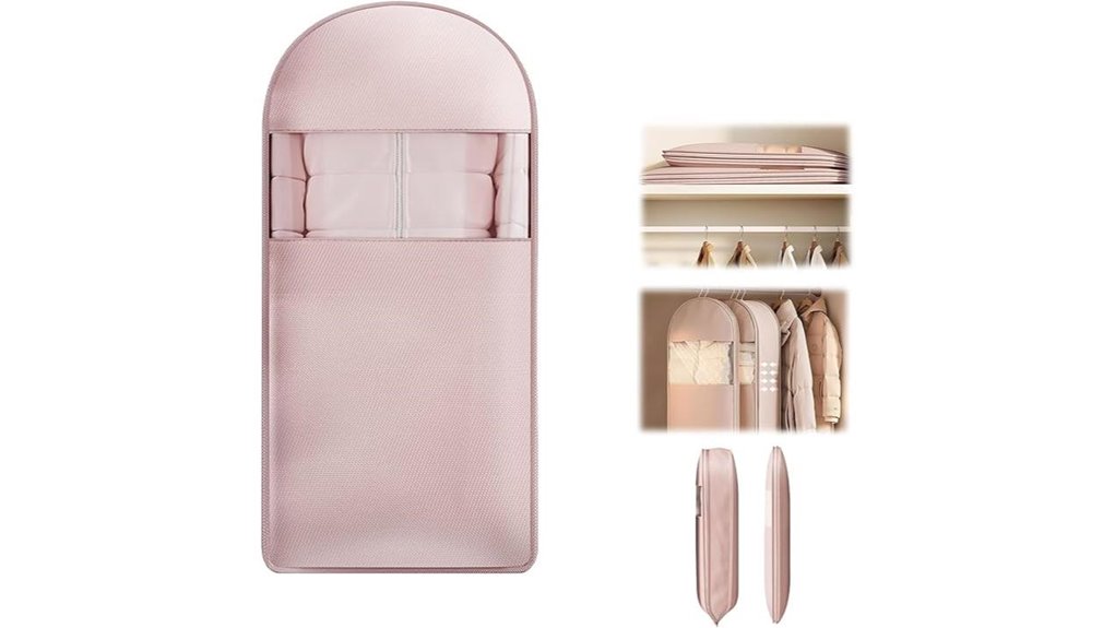 self compression hanging garment bag