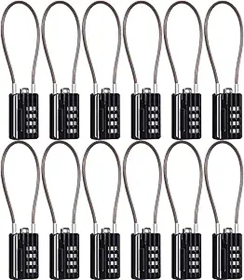 Travel Cable Locks for Lockers & Bags You’ll Love 10 sepox 12 piece 4 digit lock