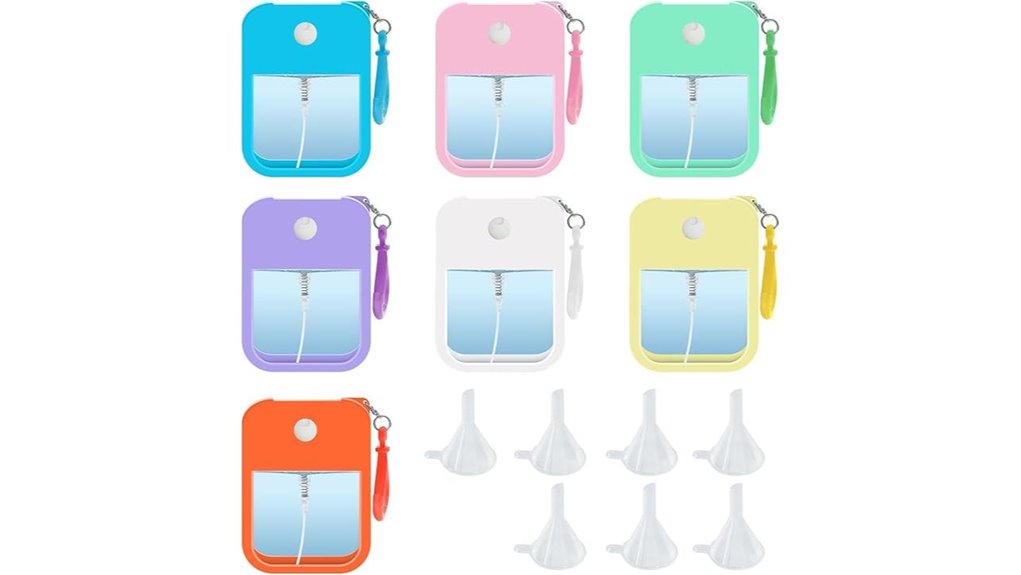 Best Hand Sanitizer Bottles Clip‑On & Refillable for Travel 10 seven 38ml card sprays