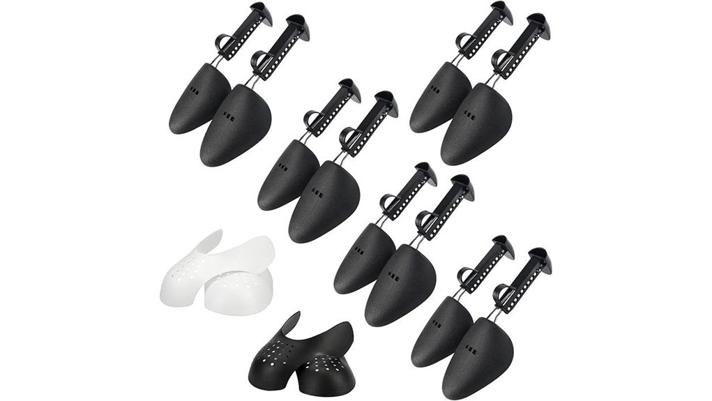 seven adjustable boot stretchers
