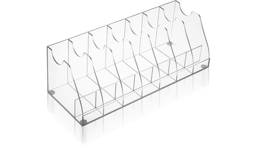 Belt Organizers That Keep Your Travel Gear Tidy 14 seven compartment acrylic belt organizer