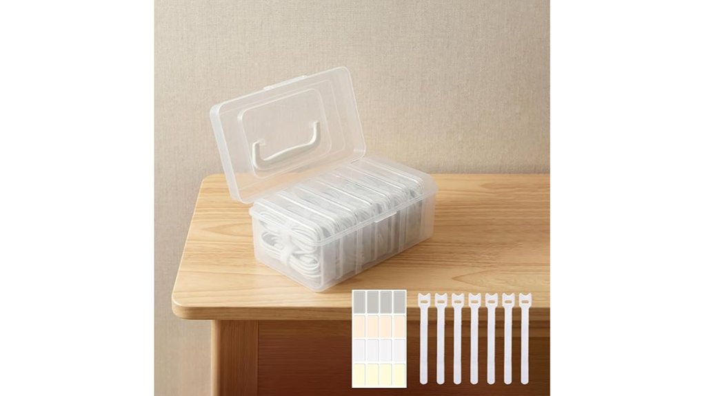 Compact Cable Organizers with Labeled Slots (No Tangles) 4 seven compartment handle sticker organizer