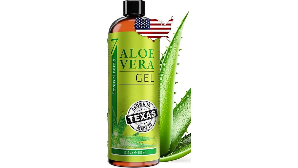 Soothing After‑Sun Aloe Gels That Stay Dry (Not Sticky) 6 seven mineral organic aloe gel