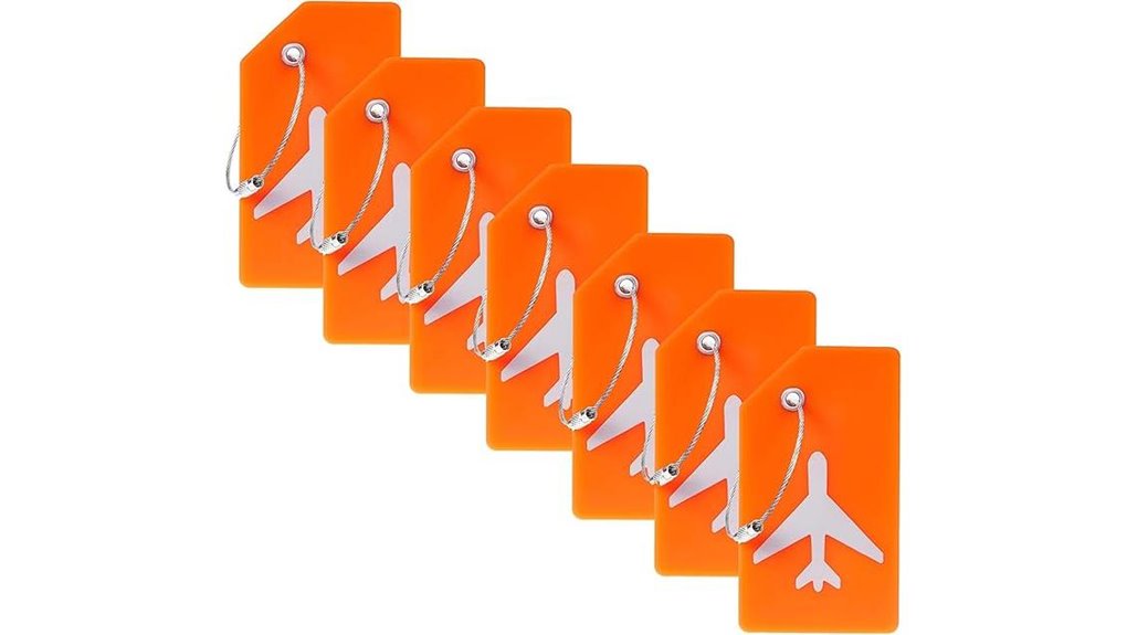 seven pack silicone tsa approved tags