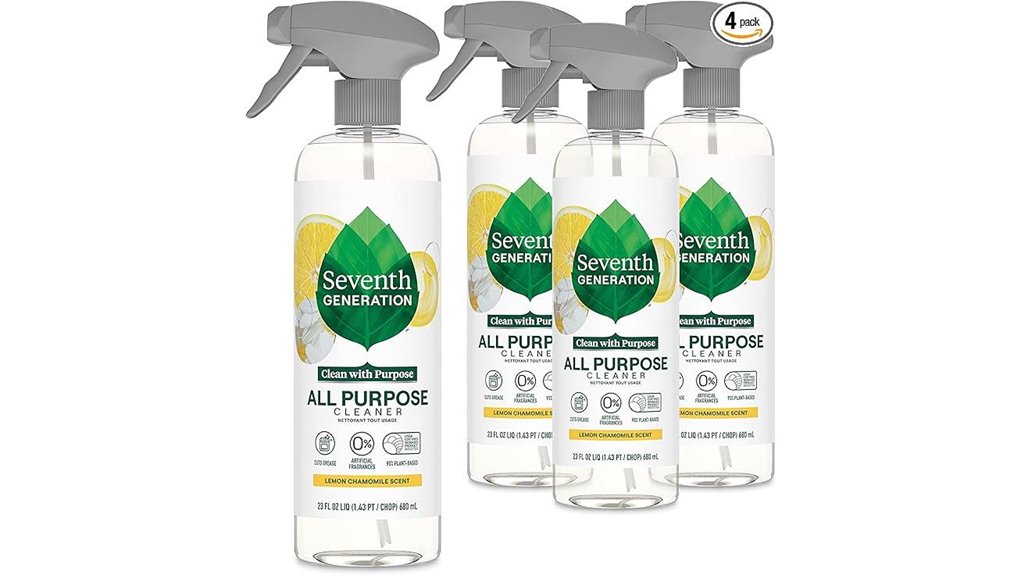 Best Surface Cleaning Spray (non-aerosol) for Spotless Home 7 seventh generation lemon chamomile