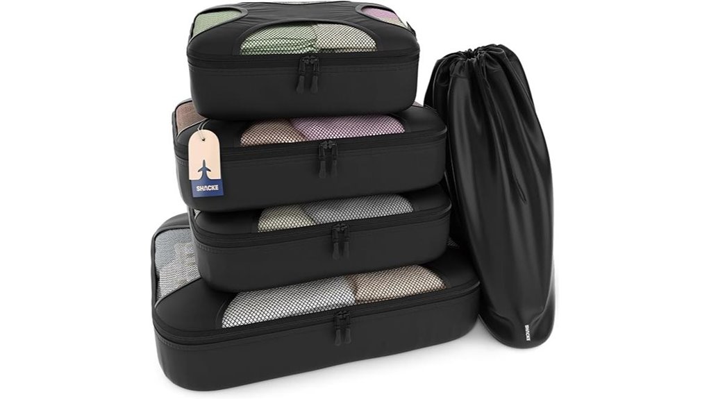 Best Packing Cube Sets for Carry‑On Only Travel 4 shacke 5 piece packing cubes