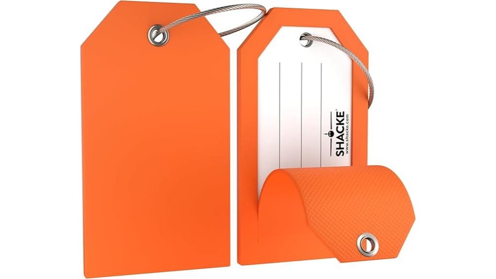 shacke silicone orange tag