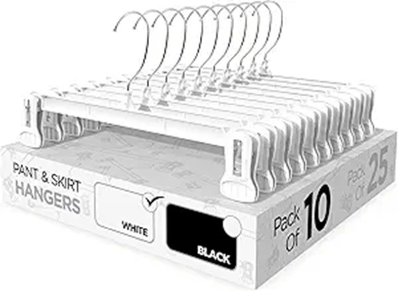 sharpty white ten pack hangers