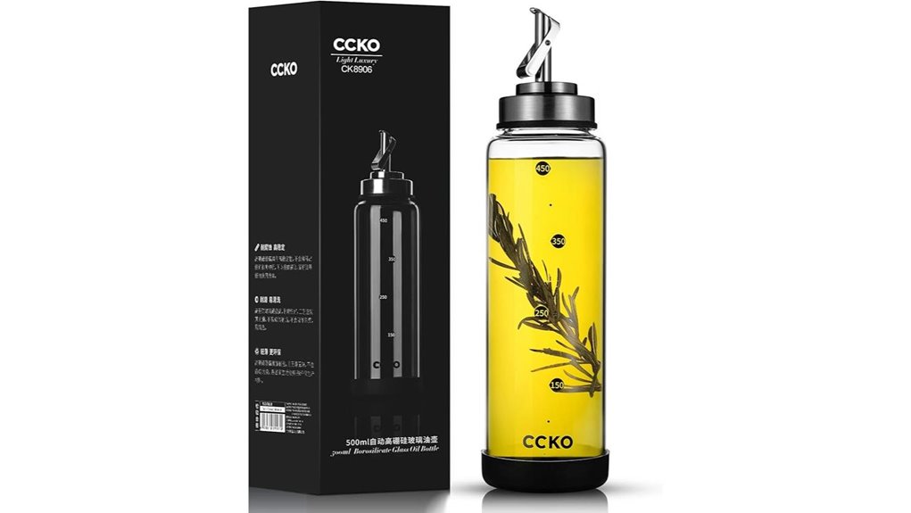 Best Refillable cooking oil bottle (spout) That Saves Waste 8 shatterproof olive oil dispenser