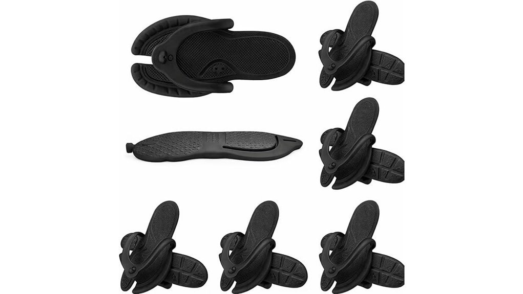 Best Foldable Flip-Flops for Travel Showers (Thin Soles) 9 shihanee foldable six pair flops
