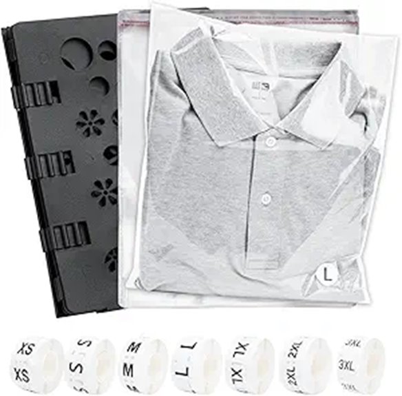 shirt folder kit includes